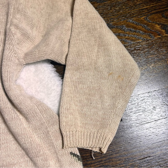 Vintage Milano Design Group Knit Floral Rose Needlepoint Cardigan Sweater Medium - Picture 10 of 12